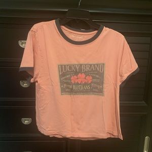 Lucky Brand t-shirt worn once, then realized shouldn’t wear cropped tops.